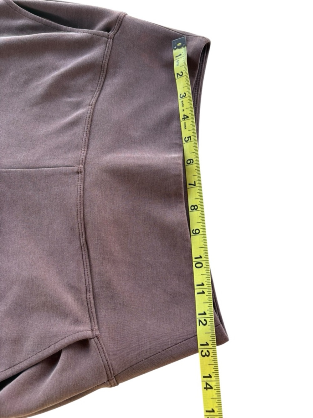 Athleta Seasoft Wide Crop Pants Brown Soft Stretch Pockets Small - Picture 5 of 7